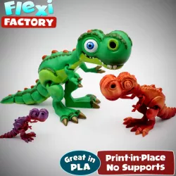 $2.95Cute Flexi Print-in-Place T-Rex Dinosaur