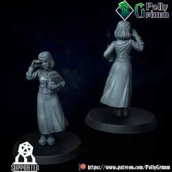 $3.00Horror from the deep. Lovecraft miniature. Cute librarian smart geek girl