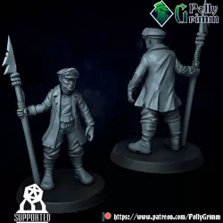 $3.00Horror from the deep. Lovecraft miniature. Fisher with gaff