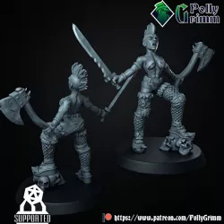 $3.00Tabletop sci-fi post apocalypse miniature. Wasteland Amazons.