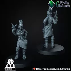 $3.00Tabletop sci-fi post apocalypse miniature. Wasteland Amazons. Doctor