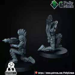 $3.00Tabletop sci-fi post apocalypse miniature. Wasteland Amazons.