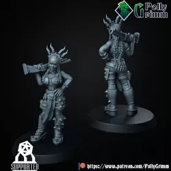 $3.00Tabletop sci-fi post apocalypse miniature. Wasteland Amazons. Princess