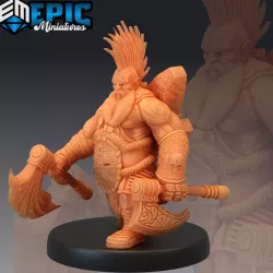 $3.90Dark Dwarf / Axe Fighter / Male Dwarven Warrior / Armored Warhammer