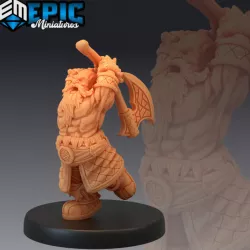 $3.90Dwarf Army Axe Thrower / Dwarven Warrior / Mystical Old Fighter / Male Mountain Encounter
