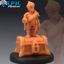 $3.90Gnome Pirate Treasure / Halfling Captain / Sea Warrior / Male Quartermaster