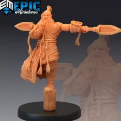 $3.90Half Dwarf Monk Meditating / Mystical Old Fighter / Dwarven Warrior / Male Mountain Encounter