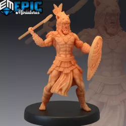 $3.90Jaguar Warrior Spear & Shield / Aztec Fighter / Jungle Tribe / Temple Guard / Woodland Encounter