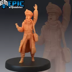 $3.90Mailboy Calling / Male Human Postman / Steampunk Tech Character