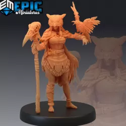 $3.90Owlbear Druid / Female Nature Leader / Forest Guardian / Woodland Encounter
