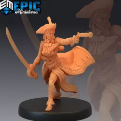 $3.90Veteran Captain Shooting / Pirate Female / Human Corsair / Quartermaster / Ship Lady