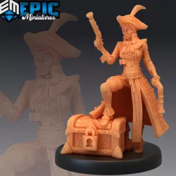 $3.90Veteran Captain Treasure / Pirate Female / Human Corsair / Quartermaster / Ship Lady
