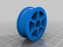 3D Printer Knob - Alloy Car Wheel