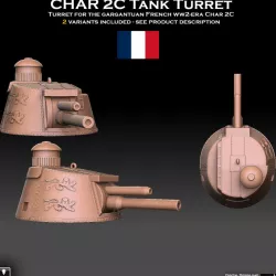 $4.00Char 2C Tank Turret