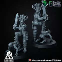 $4.00Tabletop sci-fi post apocalypse miniature. Wasteland Amazons. Queen