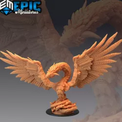 $4.90Feathered Serpent Emerging / Exotic Jungle Deity / Legendary Woodland Entity / Winged Flying God