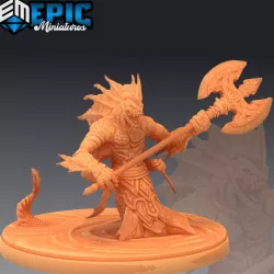 $4.90Marsh Naga Emerging / Swamp Creature / Reptile Folk Soldier / Draconic Lizard / Marshland Encounter