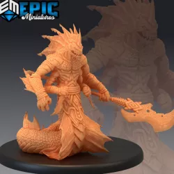 $4.90Marsh Naga Warrior / Swamp Creature / Reptile Folk Soldier / Draconic Lizard / Marshland Encounter