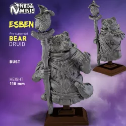 $4.99(Pre-supported) Bear Folk Druid Bust