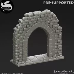 $5.00Arch Gate Ruin - Pre-supported - 32mm scale
