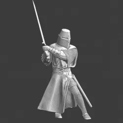 $5.00Medieval knight fighting with two-hand sword