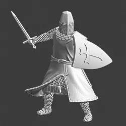 $5.00Medieval Order Knight - Great helm and sword