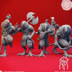 $5.99Kenku Mob - Tabletop Miniatures (Pre-Supported)