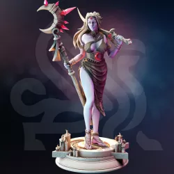 $6.00Drow Moon Priestess - Kadna Glyndrel