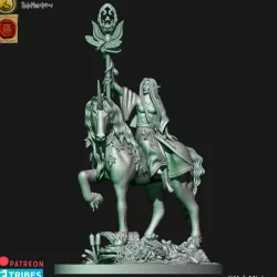 $6.00Wood elves mage on unicorn