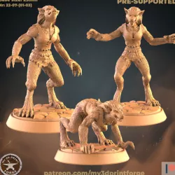 $6.90Female Werewolves Pack 3 models