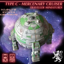 $7.99Type C Mercenary Cruiser Traveller Miniatures