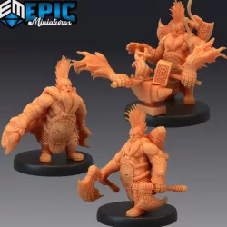 $8.90Dark Dwarf Set / Axe Fighter / Blacksmith / Male Dwarven Warrior / Armored Warhammer