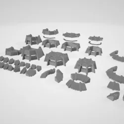 $9.995140 Wargaming Bunker + Defence-Line - Reinforced Set