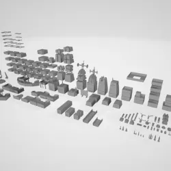 $9.997000 Wargaming Modular SciFi City System