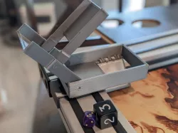Aluminum 15 series roll-in dice tower