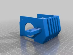 anycubic mega-s/pro extruder cover with BLtouch mega-pro laser mount