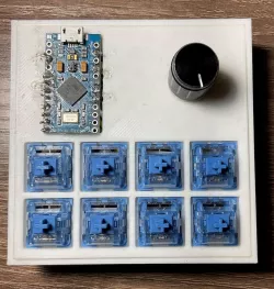Arduino Pro Micro Macropad with Volume Knob