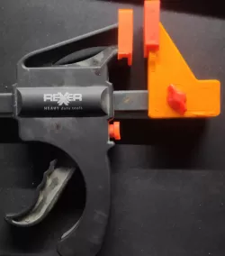 Automatic quick woodworking F clamp replacement jaw 18x5 rail