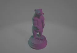 Bear With Trout Statue