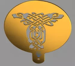 Bread / Cake Stencil - Celtic 10 Hound