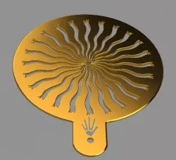 Bread / Cake Stencil - Sun 6