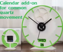 Calendar Add-on for Common Quartz Movement