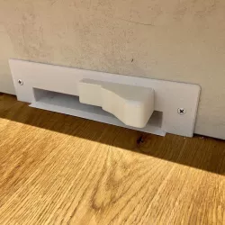 Central vacuum cleaner - vacusweep socket locker