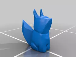 Earth Kitsune Statue from "Genshin Impact"