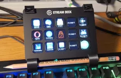 Elgato Stream Deck V2 mount for Corsair K70 MK2