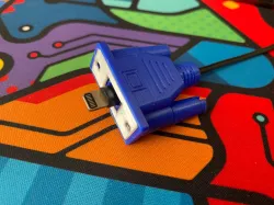 Fake VGA cable cover - print in place edition - TPU/PLA