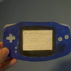 Gameboy Advance Lithophane (Pokemon Fire Red)