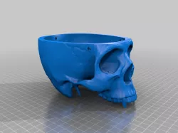 Hanging Vampire Skull Planter