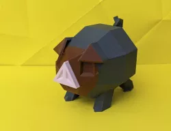 Lechonk Low Poly Pokemon