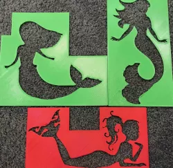 Mermaid Stencils